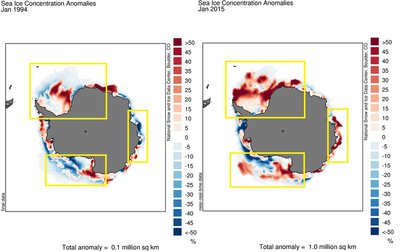 Confronto anomalie ghiaccio marino antartico 1994 – 2015 per il mese di Gennaio.jpg